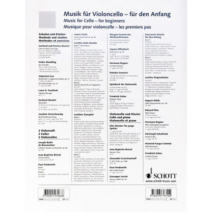 Spielbuch für Violoncello Band 1 Leichte duette und soli 1e positie