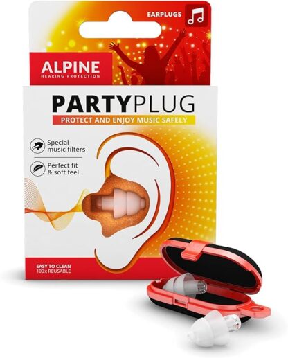 Gehoorbescherming Alpine PartyPLUG doorzichtige oordopjes
