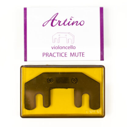 Hotel sourdine voor cello van Artino (APM-02) van metaal en rubber, hoge demping. Practice mute, cello demper